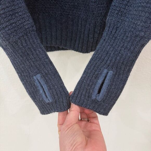 Bergman's of Norway Men's Size Small Heather Navy Blue Ulriken Sweater Jumper - Picture 5 of 14